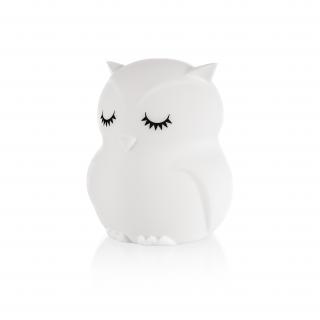 ZOPA Silikonová LED noční lampička vel. M, Owl