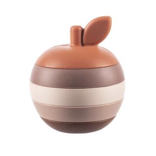 ZOPA Silikonová skládací hračka Apple, Multicolor