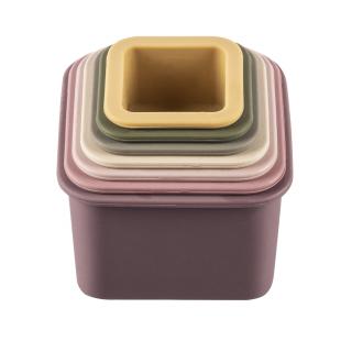 ZOPA Silikonové stohovací kalíšky, Multicolor