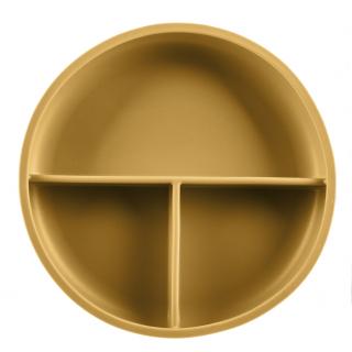 ZOPA Silikonový dělený talířek s přísavkou, Mustard Yellow