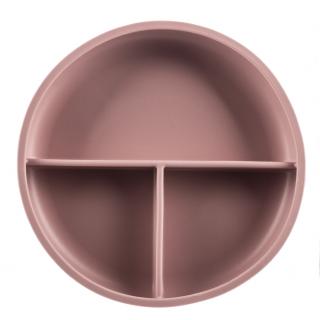 ZOPA Silikonový dělený talířek s přísavkou, Old Pink