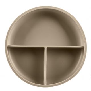 ZOPA Silikonový dělený talířek s přísavkou, Sand Beige