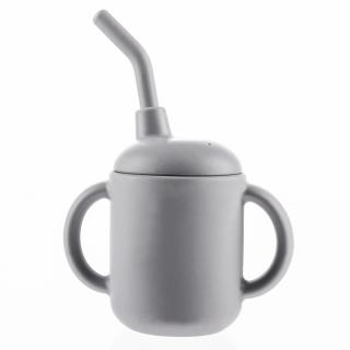 ZOPA Silikonový hrníček 2v1, Dove Grey