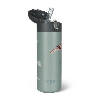 ZOPA Termoska na tekutiny s brčkem 400 ml, Dino