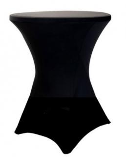 Elastický potah MIDI na koktejlový stůl Ø 60 cm (190 g/m2) Barva: černá