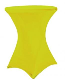 Elastický potah MIDI na koktejlový stůl Ø 60 cm (190 g/m2) Barva: žlutá