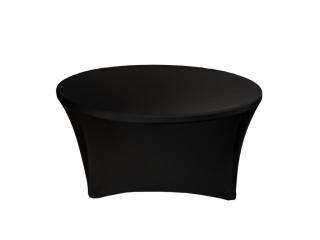Elastický potah na kulatý stůl 180 cm Barva: černá