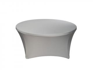 Elastický potah na kulatý stůl 180 cm Barva: šedá