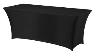 Elastický potah na stůl 183 x 76 cm s EXTRA gramáží 300 g/m2 Barva: černá