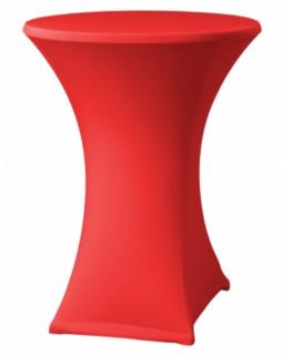 Elastický potah PRO na koktejlový stůl Ø 80 cm Barva: červená