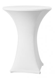 Elastický ubrus EXTRA na koktejlový stůl 70-80 cm (300 g/m2) Barva: bílá