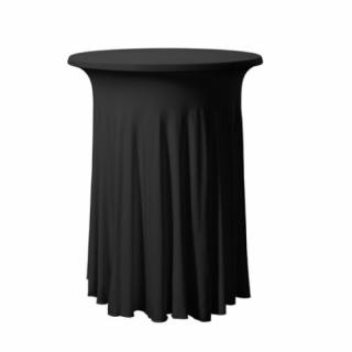 Elastický ubrus na koktejlový stůl 85 cm Barva: černá