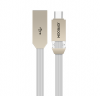 Datový kabel micro USB Joyroom LED USB 1m /Silver/