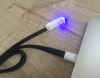 Datový kabel micro USB Noodle LED USB 1m /Black/