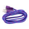 Datový kabel micro USB Nylonový USB 1m /Purple/