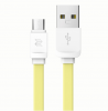 Datový kabel micro USB Rock Space 1m /Yellow/
