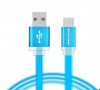 Datový kabel micro USB Voxlink Noodle 2m /Blue/