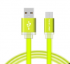 Datový kabel micro USB Voxlink Noodle 2m /Green/