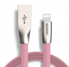 Datový kabel USB Apple Bastec /Pink/