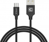 Nylonový micro USB kabel Cafele USB 1m /Black/