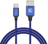 Nylonový micro USB kabel Cafele USB 1m /Blue/