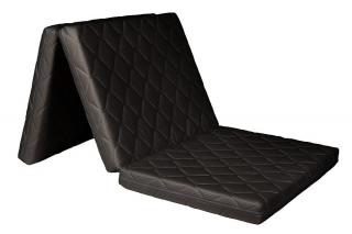 Skládací matrace BLACK 195x100x8 cm  Potah MOLMAT BLACK, barva: černá