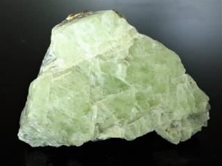Světle zelený fluorit s křemenem a molybdenitem