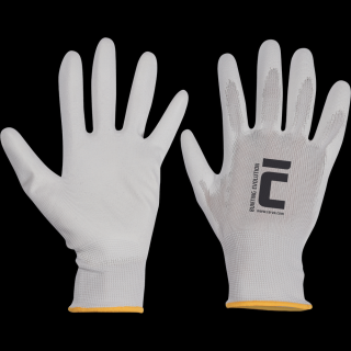 Pracovní povrstvené rukavice BUNTING Evolution/ BUCK, bílé vel. 10