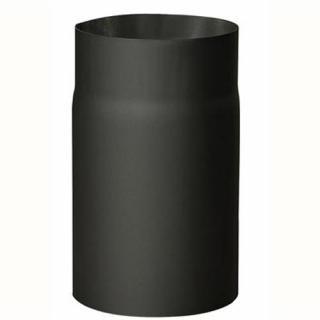 Roura kouřová 120 mm/25 cm, silnostěnné 1,5 mm, černá