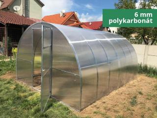 Zahradní skleník IGEL ESTRAGON 4 x 3 m, 6 mm  Předmontáž polykarbonátu na obě čela skleníku v hodnotě 2900 Kč zdarma.
