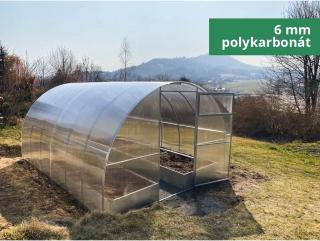 Zahradní skleník IGEL MANDARIN 4 x 3 m, 6 mm  Předmontáž polykarbonátu na obě čela skleníku v hodnotě 2900 Kč zdarma.
