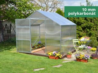 Zahradní skleník LANITPLAST DOMIK 2,6 x 4 m PC 10 mm