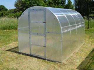 Zahradní skleník Lanitplast KYKLOP 2 x 3 m, 4 mm  + teploměr / vlhkoměr LANITPLAST + skleníkové těsnění LANITPLAST 10 m