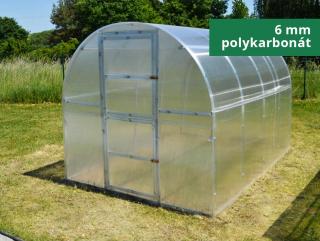 Zahradní skleník Lanitplast KYKLOP 2 x 3 m, 6 mm  + teploměr / vlhkoměr LANITPLAST