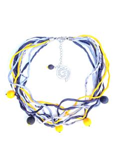 Žlutočerný náhrdelník (s náramkem) Náhrdelník: A