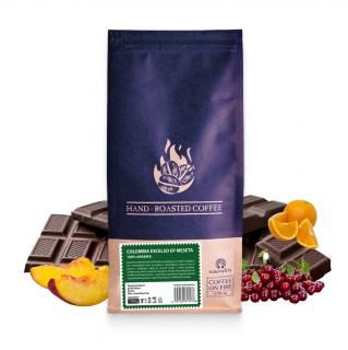 COLOMBIA Excelso EP Meseta 100% Arabika zrnková káva Velikost balení: zrnková káva 500g