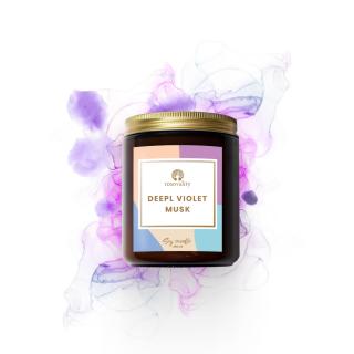 Deep Violet Musk – sójová svíčka 250 ml