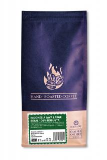 INDONESIA JAVA LARGE BEAN, 100% ROBUSTA zrnková káva Velikost balení: zrnková káva 1000g