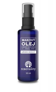 Makový olej renovality za studena lisovaný s přírodním vitamínem E, 50 ml