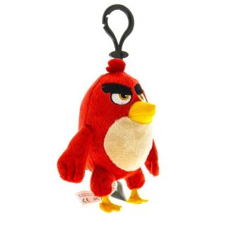 Angry Birds - 9 cm plyšová hračka s nylon přívěskem RED