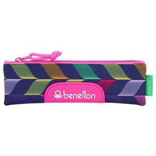 Benetton penál barevný tmavý 20x6 cm