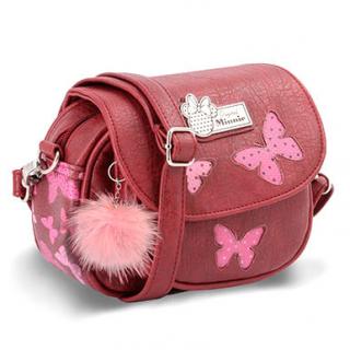 Disney Minnie kabelka s motýly červená 15,5x18x8 cm