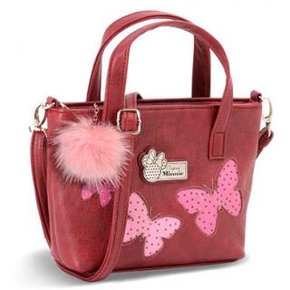 Disney Minnie kabelka s motýly červená 16x24x6 cm
