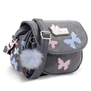 Disney Minnie kabelka s motýly šedá 15,5x18x8 cm
