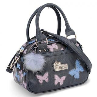 Disney Minnie kabelka s motýly šedá 16x22x12cm