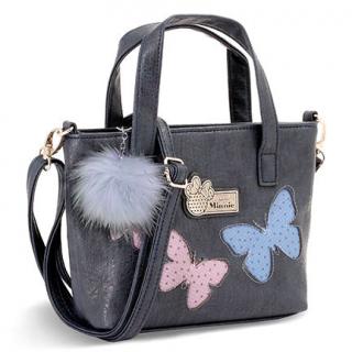 Disney Minnie kabelka s motýly velká šedá 40 cm