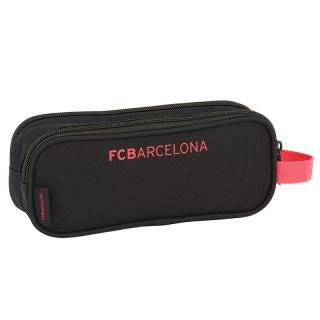 F.C Barcelona penál černo-růžový 2 kapsy 21x8x6 cm