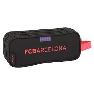 F.C Barcelona penál černo-růžový 3 kapsy 21x8,5x7 cm