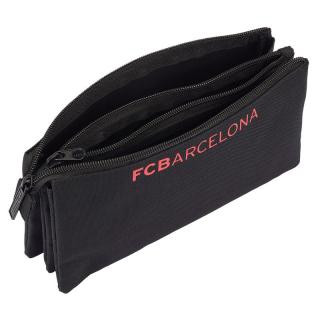 F.C Barcelona penál černo-růžový 3 kapsy 22x12x3 cm