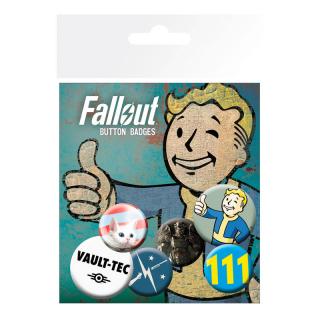 Fallout 4 4 odznaky 25 mm a 2 odznaky 32 mm 10x15 cm